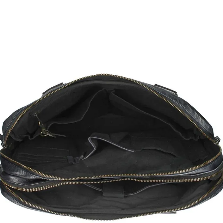 Herentassen|15.6 Inch Laptoptassen>Bear Design Cow Lavato Laptoptas black