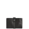 Rfid Portemonnees|Leren Portemonnees>Bear Design Cow Lavato Portemonnee zwart