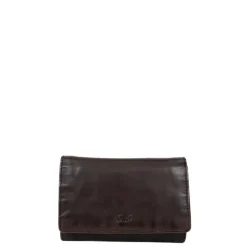 Rfid Portemonnees|Kleine Portemonnees>Bear Design Cow Lavato Wallet brown