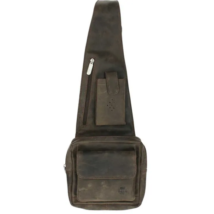 Crossbody|Herentassen>Bear Design Dark Nature Dagmar Crossover brown
