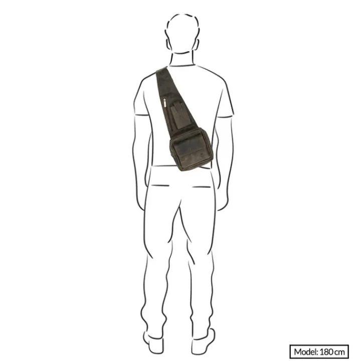 Crossbody|Herentassen>Bear Design Dark Nature Dagmar Crossover brown