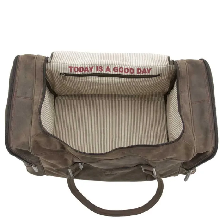 Handbagage Reistassen|Heren Reistassen>Bear Design Dark Nature Reistas brown