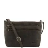 Schoudertassen|Crossbody>Bear Design Dark Nature Schoudertas Multi Rits brown
