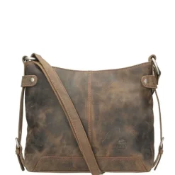 Schoudertassen|Crossbody>Bear Design Dark Nature Schoudertas brown