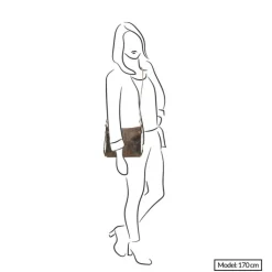 Schoudertassen|Crossbody>Bear Design Dark Nature Schoudertas brown