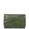 Rfid Portemonnees|Grote Portemonnees>Bear Design Flappie Portemonnee green