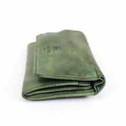 Rfid Portemonnees|Grote Portemonnees>Bear Design Flappie Portemonnee green