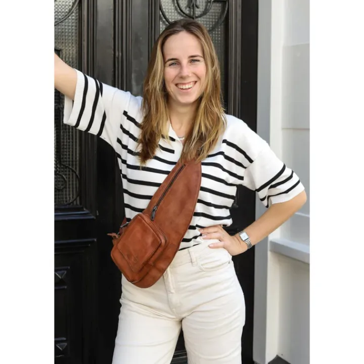 Crossbody|Herentassen>Bear Design Han Crossbody cognac