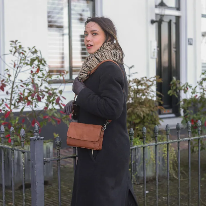 Schoudertassen|Crossbody>Bear Design Joelle Shoulderbag cognac