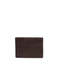 Rfid Portemonnees|Leren Portemonnees>Bear Design Joep Billfold brown