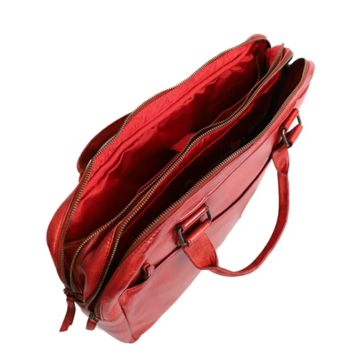 15.6 Inch Laptoptassen|Laptop Schoudertassen>Bear Design Leandro Laptopbag red
