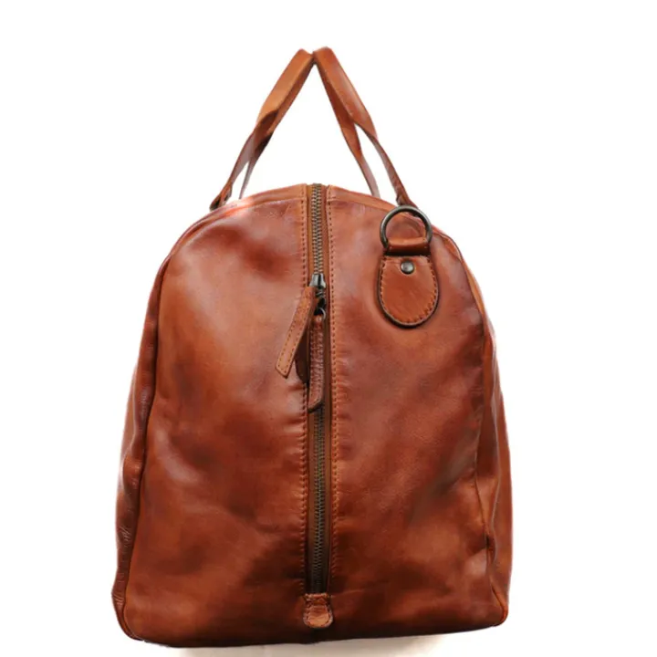 Handbagage Reistassen|Dames Reistassen>Bear Design Lucien Weekendbag cognac