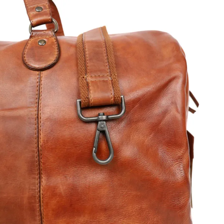Handbagage Reistassen|Dames Reistassen>Bear Design Lucien Weekendbag cognac