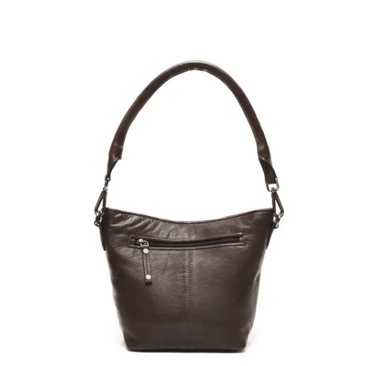 Schoudertassen|Crossbody>Berba Lucca Bucket Small chocolate