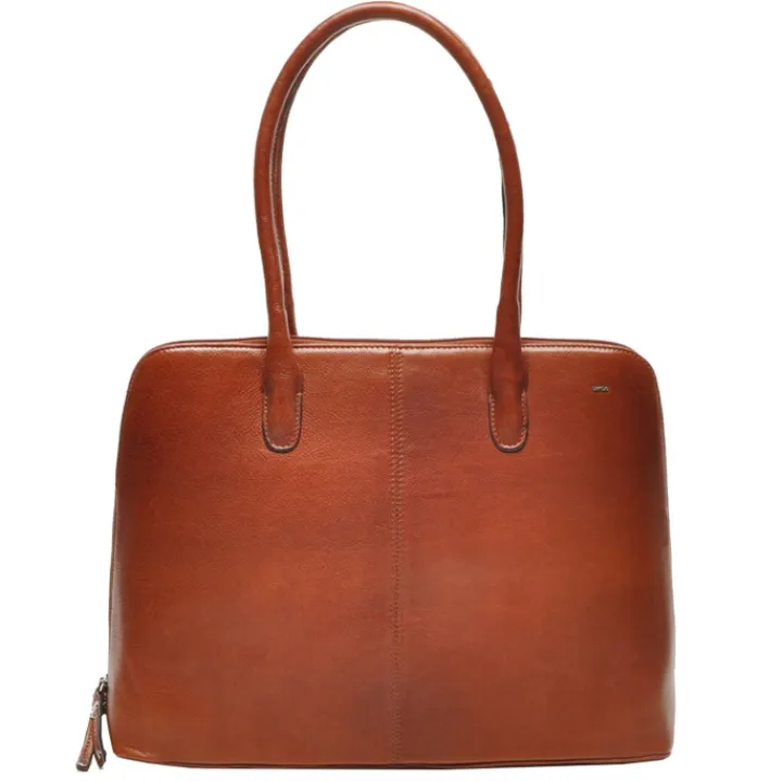 15.6 Inch Laptoptassen|Laptop Schoudertassen>Berba Lucca Business Bag brandy