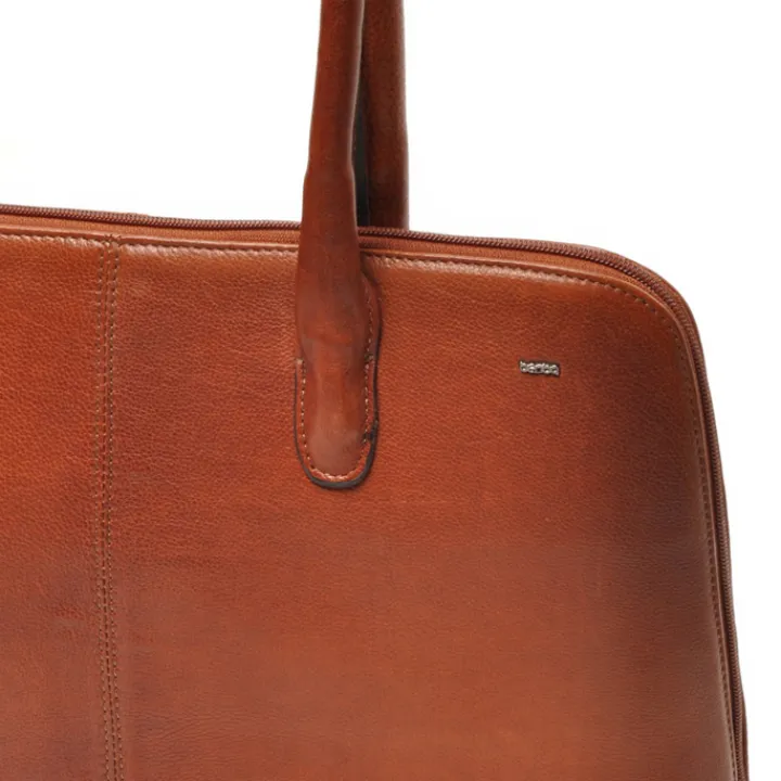 15.6 Inch Laptoptassen|Laptop Schoudertassen>Berba Lucca Business Bag brandy