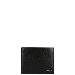 Kleine Portemonnees|Leren Portemonnees>Boss New Crosstown 6CC black
