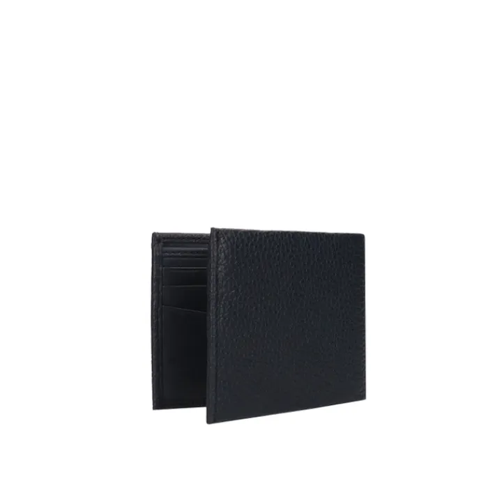 Kleine Portemonnees|Leren Portemonnees>Boss New Crosstown 6CC navy