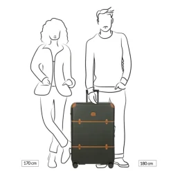 Harde Koffers|Reiskoffers>Bric's Bellagio Trolley 76 olive