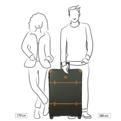 Harde Koffers|Reiskoffers>Bric's Bellagio Trolley 82 olive