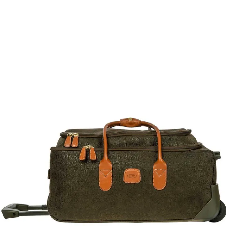 Kleine Reistassen|Handbagage Reistassen>Bric's Life Holdall Reistas met Wielen 55 olive