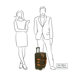 Kleine Reistassen|Handbagage Reistassen>Bric's Life Holdall Reistas met Wielen 55 olive