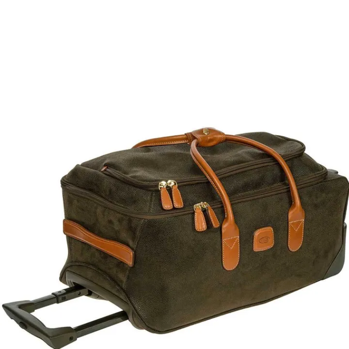 Kleine Reistassen|Handbagage Reistassen>Bric's Life Holdall Reistas met Wielen 55 olive