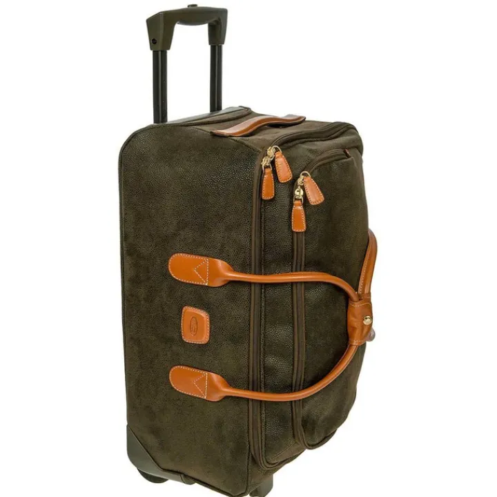 Kleine Reistassen|Handbagage Reistassen>Bric's Life Holdall Reistas met Wielen 55 olive