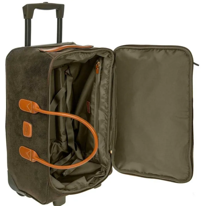 Kleine Reistassen|Handbagage Reistassen>Bric's Life Holdall Reistas met Wielen 55 olive