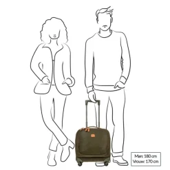 Handbagage Trolleys|Laptop Trolleys>Bric's Life Pilot Case olive