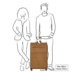 Zachte Koffers|Reiskoffers>Bric's Life Trolley 77 olive