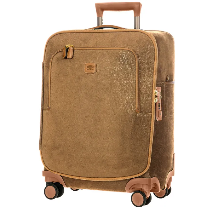 Transavia Trolleys|Handbagage Trolleys>Bric's Life Trolley 55cm camel