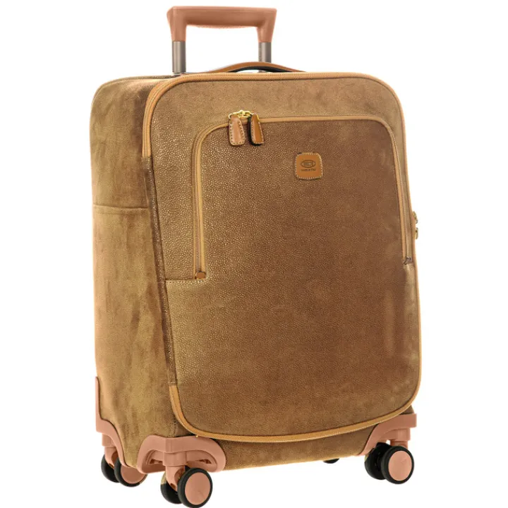 Transavia Trolleys|Handbagage Trolleys>Bric's Life Trolley 55cm camel
