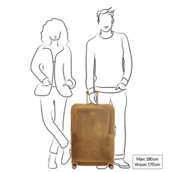 Zachte Koffers|Reiskoffers>Bric's Life Trolley L camel