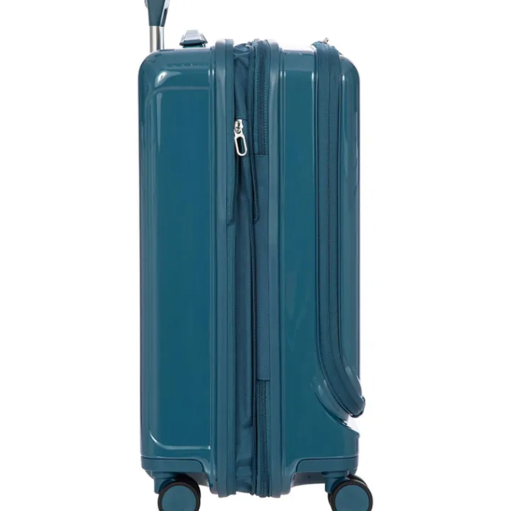 Handbagage Trolleys|Lichtgewicht Koffers>Bric's Positano Cabin Trolley 55 with Pocket sea green