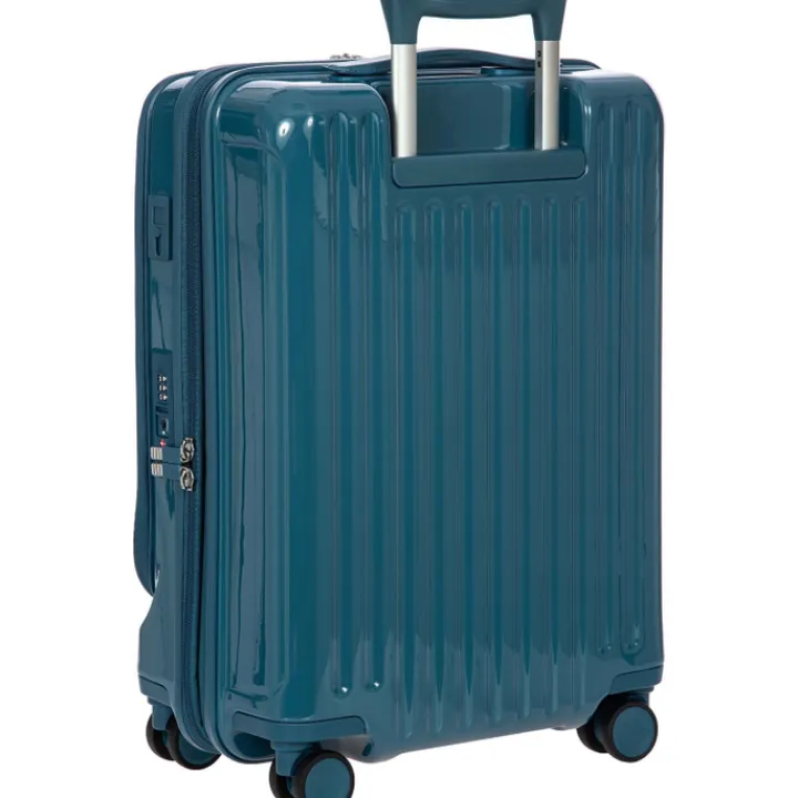 Handbagage Trolleys|Lichtgewicht Koffers>Bric's Positano Cabin Trolley 55 with Pocket sea green