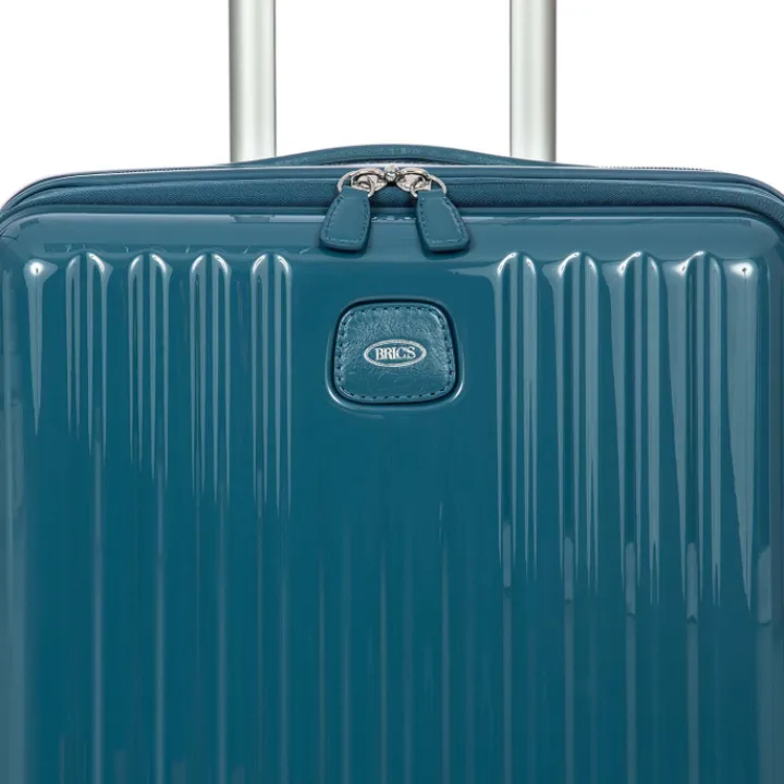 Handbagage Trolleys|Lichtgewicht Koffers>Bric's Positano Cabin Trolley 55 with Pocket sea green