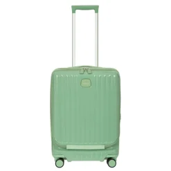 Handbagage Trolleys|Lichtgewicht Koffers>Bric's Positano Cabin Trolley 55 with Pocket sage green