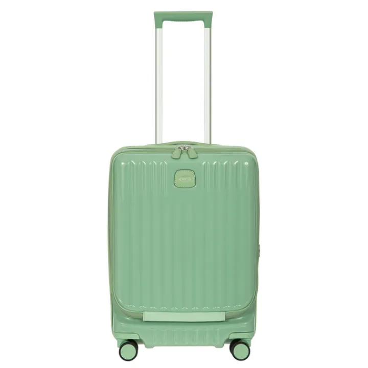 Handbagage Trolleys|Lichtgewicht Koffers>Bric's Positano Cabin Trolley 55 with Pocket sage green