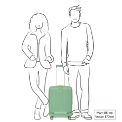 Handbagage Trolleys|Lichtgewicht Koffers>Bric's Positano Cabin Trolley 55 with Pocket sage green