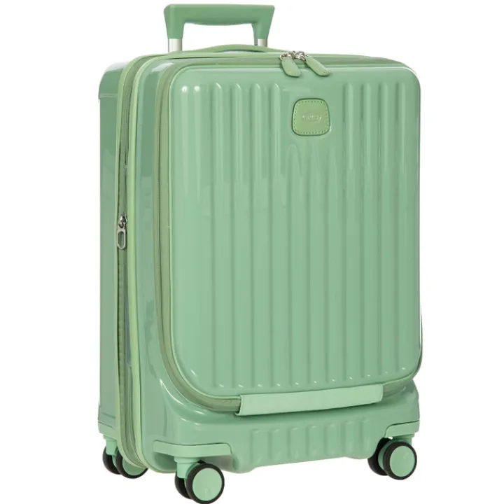 Handbagage Trolleys|Lichtgewicht Koffers>Bric's Positano Cabin Trolley 55 with Pocket sage green