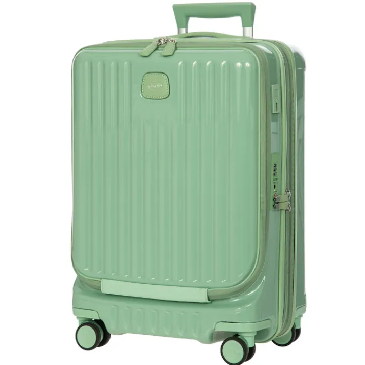 Handbagage Trolleys|Lichtgewicht Koffers>Bric's Positano Cabin Trolley 55 with Pocket sage green