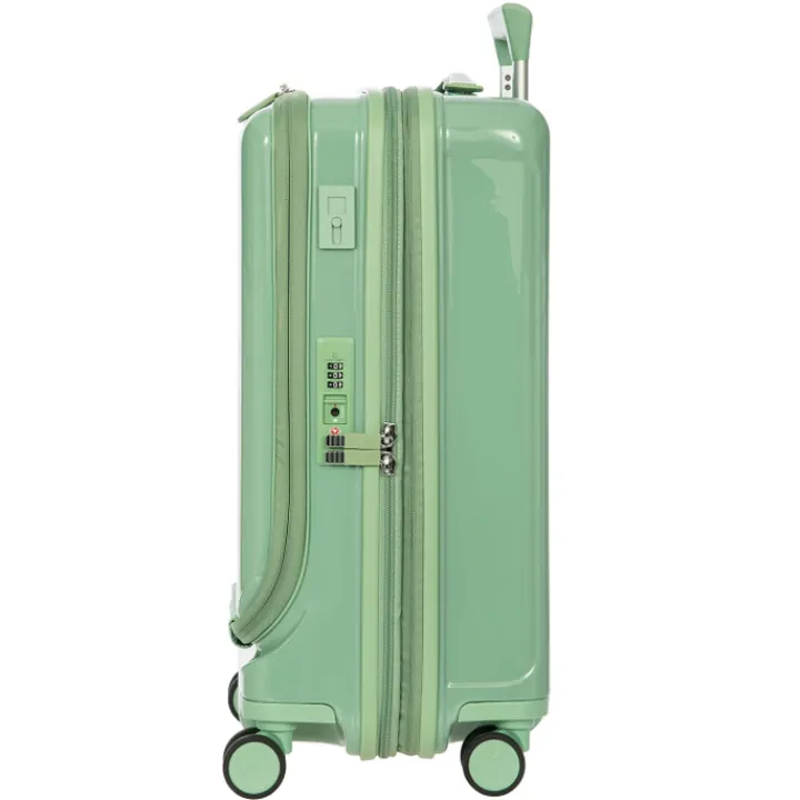 Handbagage Trolleys|Lichtgewicht Koffers>Bric's Positano Cabin Trolley 55 with Pocket sage green