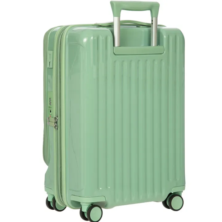 Handbagage Trolleys|Lichtgewicht Koffers>Bric's Positano Cabin Trolley 55 with Pocket sage green