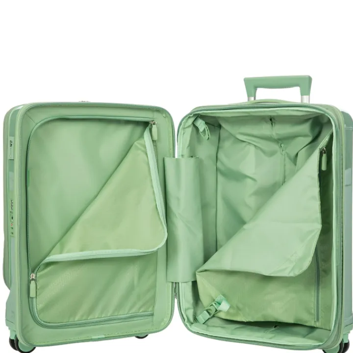 Handbagage Trolleys|Lichtgewicht Koffers>Bric's Positano Cabin Trolley 55 with Pocket sage green