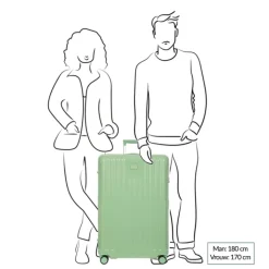 Lichtgewicht Koffers|Harde Koffers>Bric's Positano Trolley 81 sage green