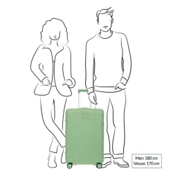 Lichtgewicht Koffers|Harde Koffers>Bric's Positano Trolley 69 sage green