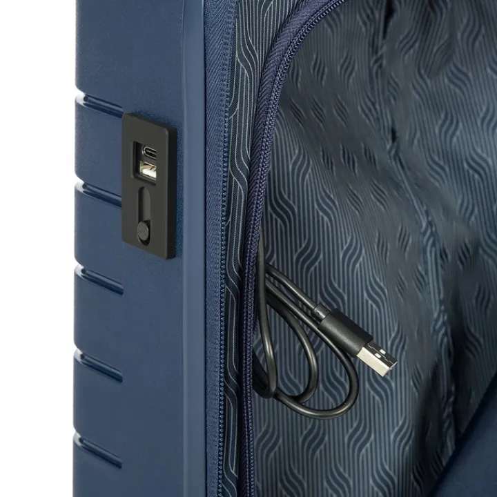 Transavia Trolleys|Handbagage Trolleys>Bric's Ulisse Trolley 55 USB ocean blue