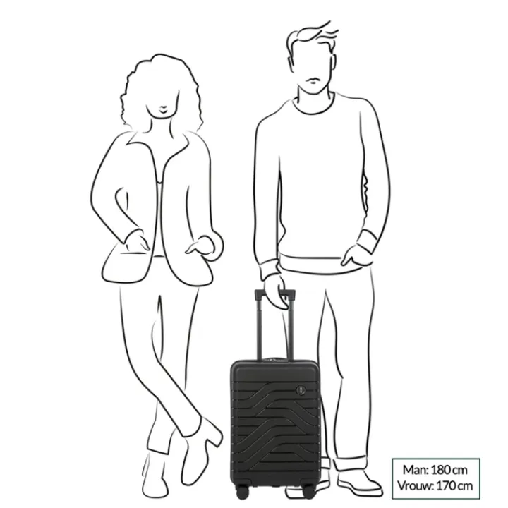 Transavia Trolleys|Reistrolleys>Bric's Ulisse Trolley 55 USB olive