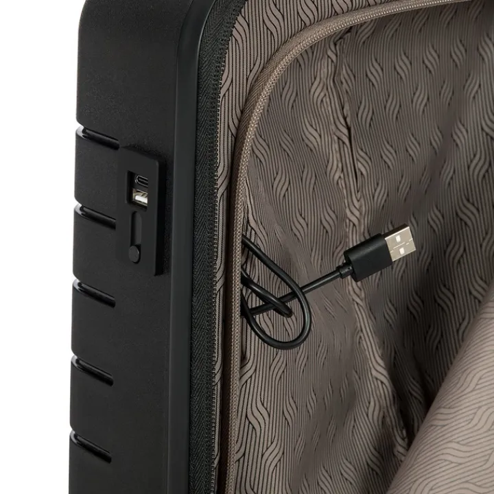 Transavia Trolleys|Handbagage Trolleys>Bric's Ulisse Trolley 55 USB black